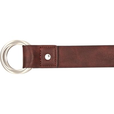 Brown pin buckle belt